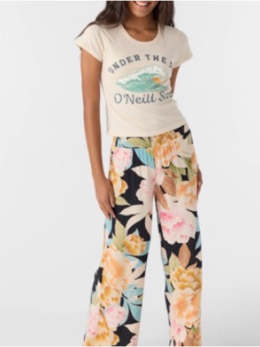 O'Neill Floral Wide-Leg Pants